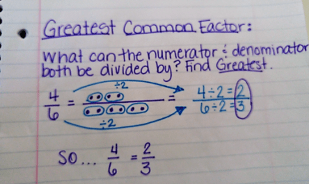 simplify fractions gfc